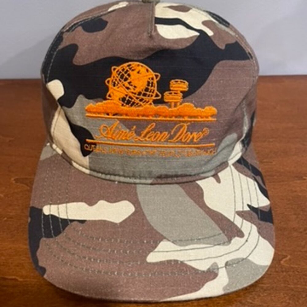 Aimé Leon Dore Unisphere Hat Camo Used Great Condition RARE DEADSTOCK